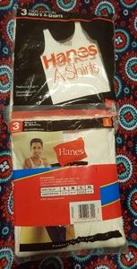 Mens Hanes white tank tops pack of 3